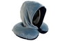 DKD Home Decor Cojín de Viaje con Capucha Azul Marino