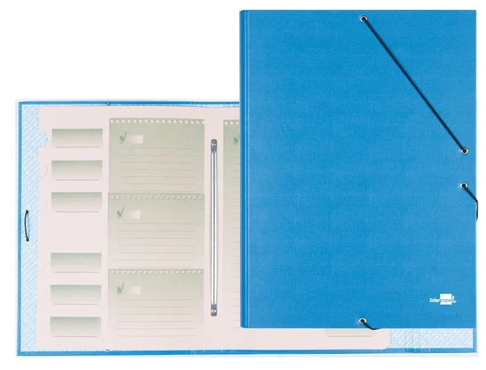 Liderpapel Carpeta clasificadora 12 departamentos folio prolongado celeste Liderpapel Carpeta clasificadora 12 departamentos folio prolongado celeste