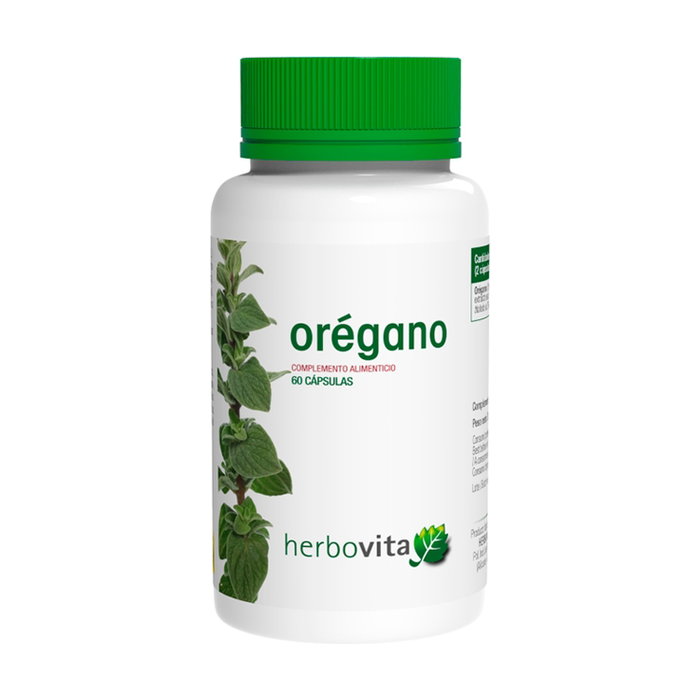 Herbovita Orégano Ext. 60 Cápsulas 750 mg - Complemento Alimenticio Natural Herbovita Orégano Ext. 60 Cápsulas 750 mg - Complemento Alimenticio Natural