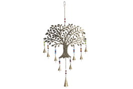 DKD Home Decor Decoración Colgante Árbol de la Vida Dorado