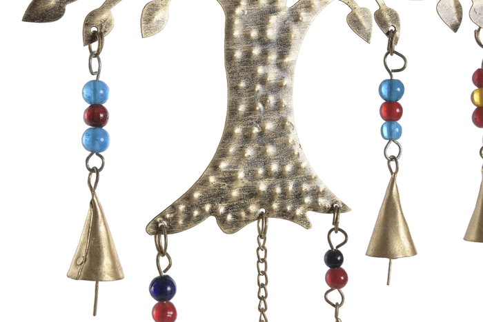 DKD Home Decor Decoración Colgante Árbol de la Vida Dorado