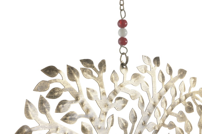 DKD Home Decor Decoración Colgante Árbol de la Vida Dorado