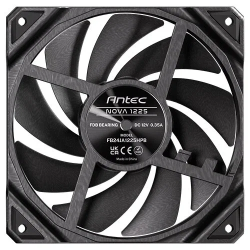Antec Nova Ventilador para PC 120mm Negro - 95.32 CFM, PWM, FDB, Hasta 3200 RPM, Ruido 21.5-38.7 dB, 1 Unidad