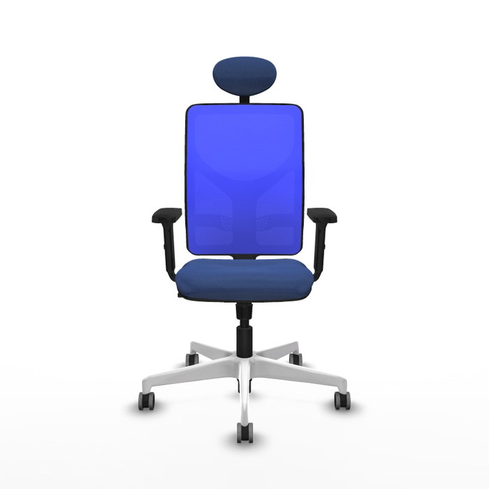PIQUERAS Y CRESPO Silla de oficina Motilla con mecanismo Sincro, Azul