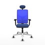 PIQUERAS Y CRESPO Silla de oficina Motilla con mecanismo Sincro, Azul