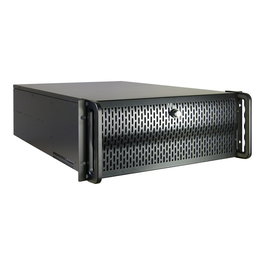 Inter-Tech 4U-4129L Chasis Rack 4U Servidor, Metálico Plata, 19", ATX, EATX, micro ATX, 8 Bahías 3.5", 2 Ventiladores 120mm