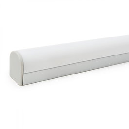 Greenice Perfil de Aluminio Curvado para Tira LED Techo/Colgante con Difusor Opal, 2M