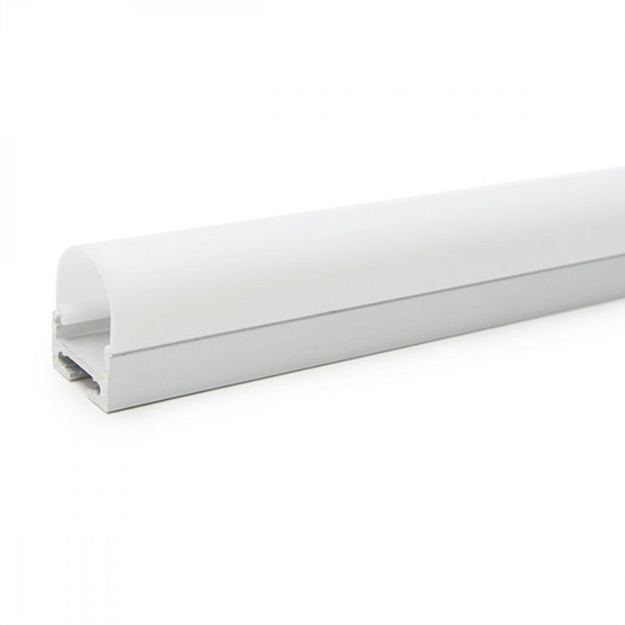 Greenice Perfil de Aluminio Curvado para Tira LED Techo/Colgante con Difusor Opal, 2M Greenice Perfil de Aluminio Curvado para Tira LED Techo/Colgante con Difusor Opal, 2M