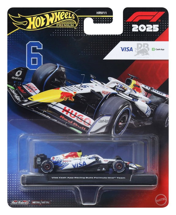 Mattel Hot Wheels Premium Visa Cash App Racing Bulls F1 Team 1:64 Mattel Hot Wheels Premium Visa Cash App Racing Bulls F1 Team 1:64