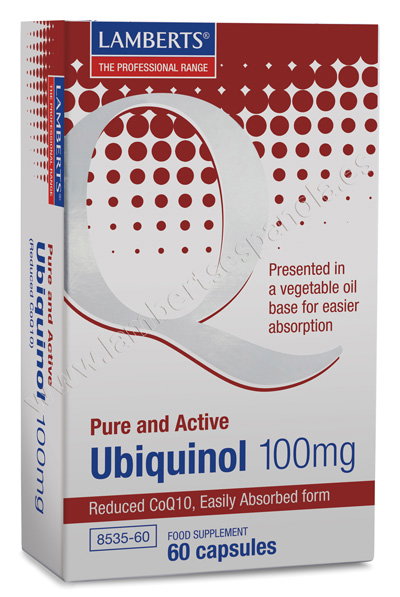 LAMBERTS Ubiquinol 100 mg 60 Cápsulas LAMBERTS Ubiquinol 100 mg 60 Cápsulas