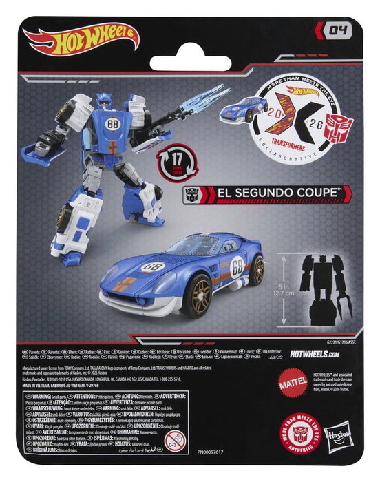 Hasbro Transformers x Hot Wheels El Segundo Coupe Figura Transformable 12,5 cm Hasbro Transformers x Hot Wheels El Segundo Coupe Figura Transformable 12,5 cm