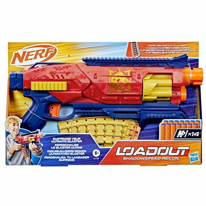 Hasbro Nerf Loadout Shadowspeed Recon con capacidad de 14 dardos Hasbro Nerf Loadout Shadowspeed Recon con capacidad de 14 dardos