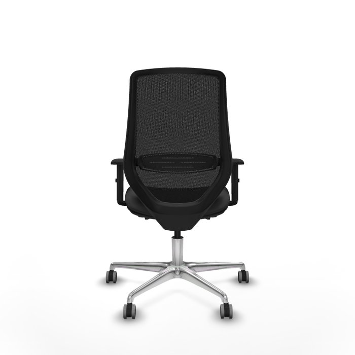 PIQUERAS Y CRESPO Silla de oficina Mardos con mecanismo Sincro/Traslack, Gris oscuro y Negro