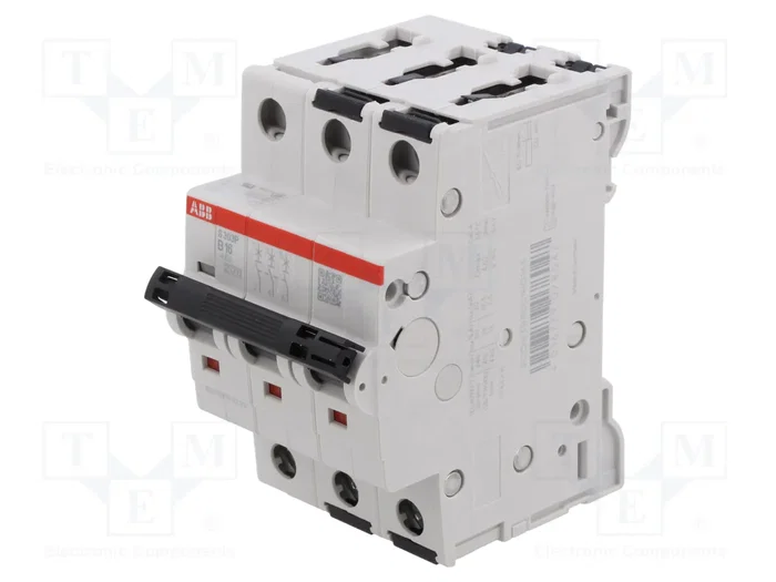 ABB S300P Interruptor magnetotérmico 16A 3 polos Caract B ABB S300P Interruptor magnetotérmico 16A 3 polos Caract B
