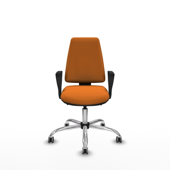 PIQUERAS Y CRESPO Silla de oficina Elche Naranja con mecanismo Asincro
