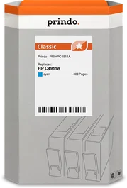 Prindo Classic Cartucho de Tinta Cian Compatible HP C4911A 82