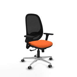 PIQUERAS Y CRESPO Silla de oficina Cilanco Naranja y Negro