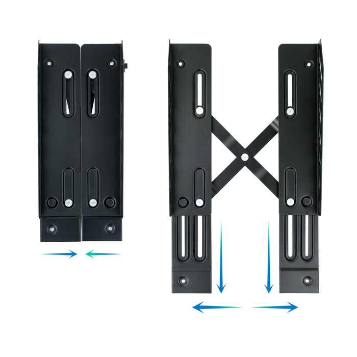 Tooq Soporte Metálico para CPU UMCS0024-B con Ruedas