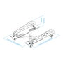 Tooq Soporte Metálico para CPU UMCS0024-B con Ruedas