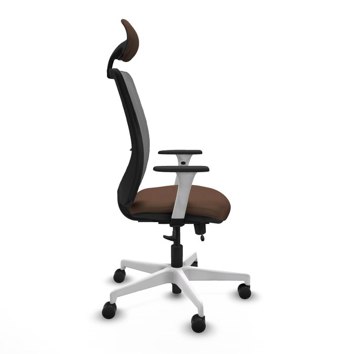 PIQUERAS Y CRESPO Silla de oficina Zulema con mecanismo Sincro/Traslack Marrón y Gris PIQUERAS Y CRESPO Silla de oficina Zulema con mecanismo Sincro/Traslack Marrón y Gris