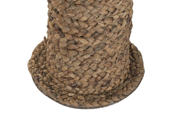 DKD Home Decor Decoración Palmera Natural de Fibra y Metal