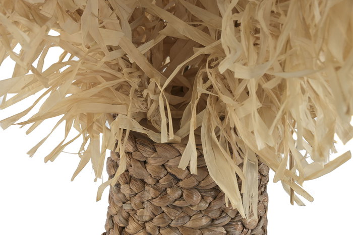 DKD Home Decor Decoración Palmera Natural de Fibra y Metal