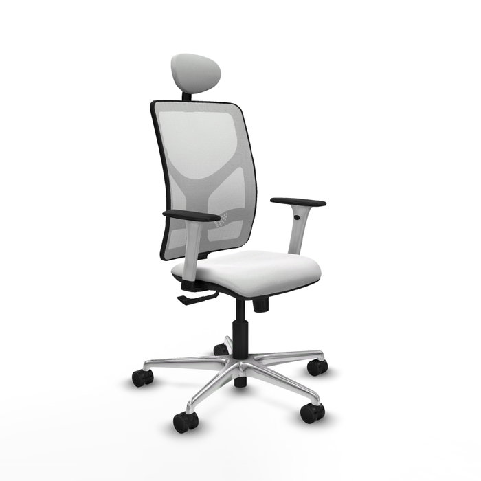 PIQUERAS Y CRESPO Silla de oficina Motilla Blanca con Mecanismo Sincro PIQUERAS Y CRESPO Silla de oficina Motilla Blanca con Mecanismo Sincro