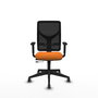 PIQUERAS Y CRESPO Silla de oficina Motilla con mecanismo Sincro/Traslack, Naranja y Negro
