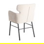 Silla Crema Tejido-Metal Salón 59,50 X 62,50 X 86 cm (Set de 2)