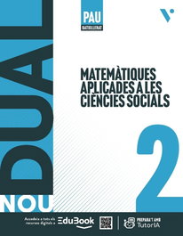 VICENS VIVES, Matemáticas Aplicadas 2º Bachillerato Objetivo PAU (Libro + Cuaderno + Libreta) - Nou Dual