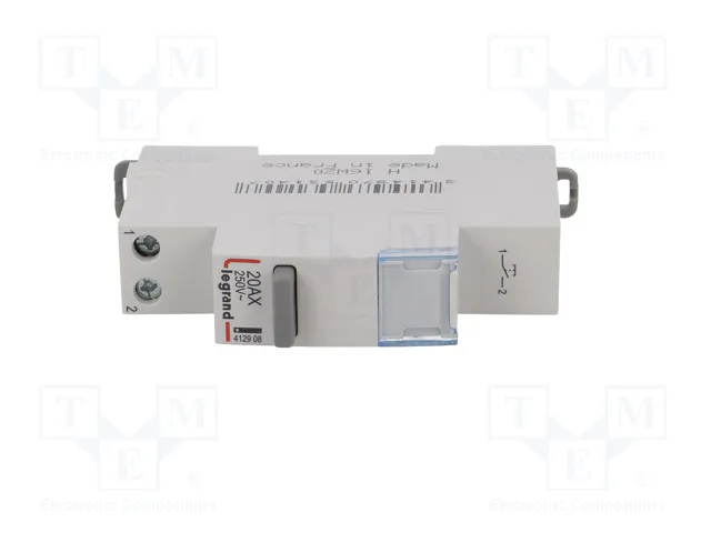 LEGRAND Interruptor de botón 250VAC 20A gris LEGRAND Interruptor de botón 250VAC 20A gris