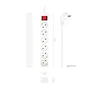 Aisens Regleta de 6 Tomas con Interruptor y Cable de 1,4m Blanco