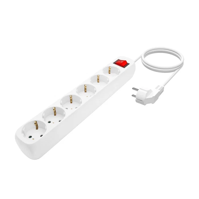 Aisens Regleta de 6 Tomas con Interruptor y Cable de 1,4m Blanco Aisens Regleta de 6 Tomas con Interruptor y Cable de 1,4m Blanco