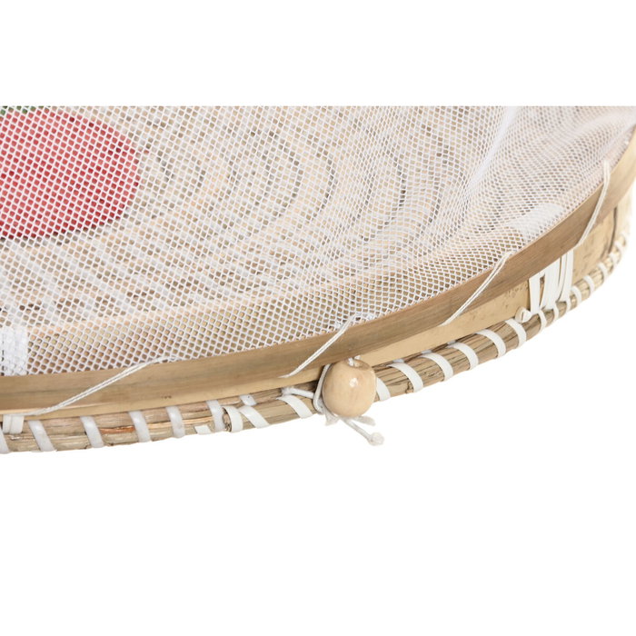 DKD Home Decor Cubreplatos de Seagrass con Diseño de Fruta, 2 Unidades
