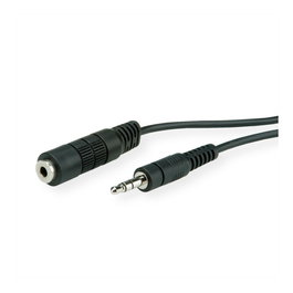 ROLINE 11.09.4353 Cable 3.5mm Macho a Hembra, 3 metros, Negro