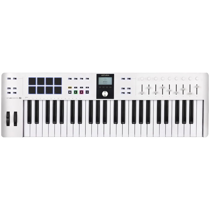 Arturia Keylab Essential 49 Mk3 White Teclado Controlador USB Universal de 49 Teclas