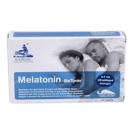 EUROHEALTH Melatonina Biotonin 0,5Mg 120 Comprimidos Sublinguales para Trastornos del Sueño