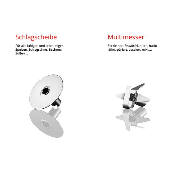 UNOLD Stabmixer ESGE-Zauberstab M 200 Batidora de Inmersión Cromo 200W con Picador y Base