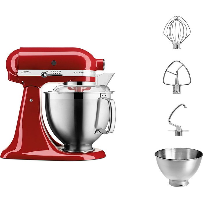 KitchenAid Artisan 5KSM185PS Batidora de Pedestal 4,8 L Rojo