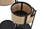 DKD Home Decor Macetero Colonial Natural Negro Bambú Metal 40 x 70.5 x 40 cm (2 Unidades)