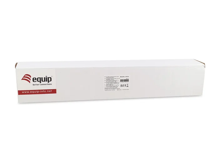 Equip Panel organizador de cables 1U Negro con guías metálicas Equip Panel organizador de cables 1U Negro con guías metálicas