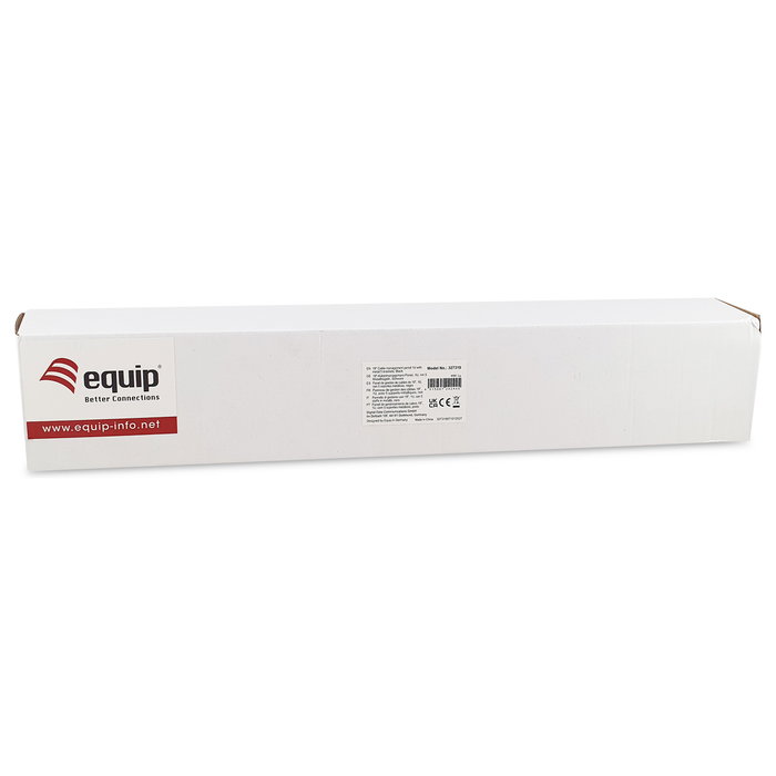 Equip Panel organizador de cables 1U Negro con guías metálicas Equip Panel organizador de cables 1U Negro con guías metálicas