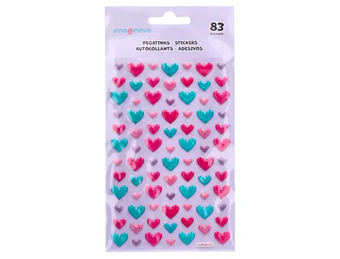 Imaginovo Pegatinas Corazones Magic Dreams con Relieve 190x105 mm Imaginovo Pegatinas Corazones Magic Dreams con Relieve 190x105 mm