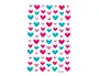 Imaginovo Pegatinas Corazones Magic Dreams con Relieve 190x105 mm
