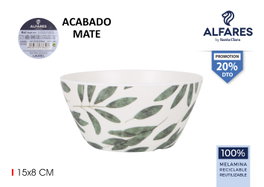 Alfares Bol Laurel Mate 15x8 cm (24 Unidades)