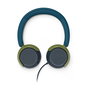 Philips TAK2000CT/00 Auriculares On-Ear Supraaurales para Niños (Serie 2000) - Azul, Verde, Gris, Conexión Alámbrica USB-C y 3.5 mm, Reducción de Ruido, 20-20000 Hz, Plegables