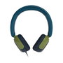 Philips TAK2000CT/00 Auriculares On-Ear Supraaurales para Niños (Serie 2000) - Azul, Verde, Gris, Conexión Alámbrica USB-C y 3.5 mm, Reducción de Ruido, 20-20000 Hz, Plegables