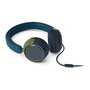 Philips TAK2000CT/00 Auriculares On-Ear Supraaurales para Niños (Serie 2000) - Azul, Verde, Gris, Conexión Alámbrica USB-C y 3.5 mm, Reducción de Ruido, 20-20000 Hz, Plegables
