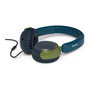 Philips TAK2000CT/00 Auriculares On-Ear Supraaurales para Niños (Serie 2000) - Azul, Verde, Gris, Conexión Alámbrica USB-C y 3.5 mm, Reducción de Ruido, 20-20000 Hz, Plegables