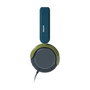 Philips TAK2000CT/00 Auriculares On-Ear Supraaurales para Niños (Serie 2000) - Azul, Verde, Gris, Conexión Alámbrica USB-C y 3.5 mm, Reducción de Ruido, 20-20000 Hz, Plegables